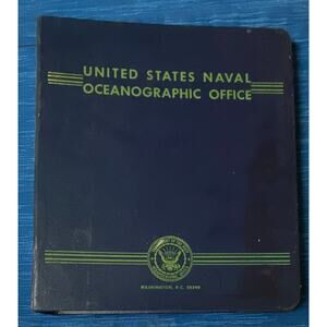 US NAVAL OCEANOGRAPHIC OFFICE Binder 1951 Sailing Directions Mexico Cent America